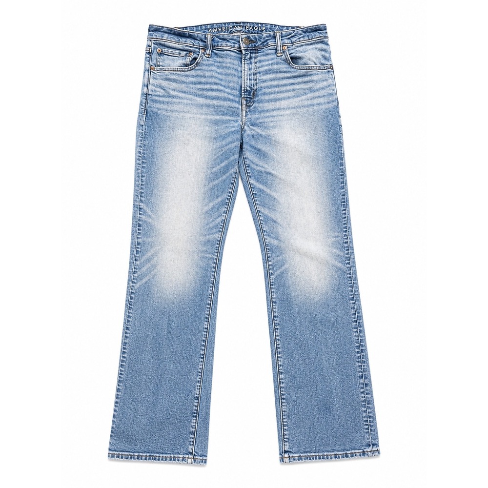 American Eagle Airflex+ Jeans Men's 36x32 Original Bootcut Light Wash